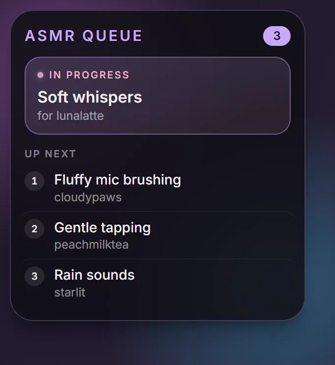 Feefu's stream widget